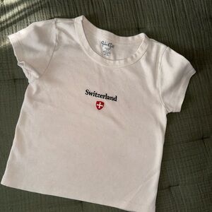 Brandy Melville/John Galt Switzerland Baby Tee